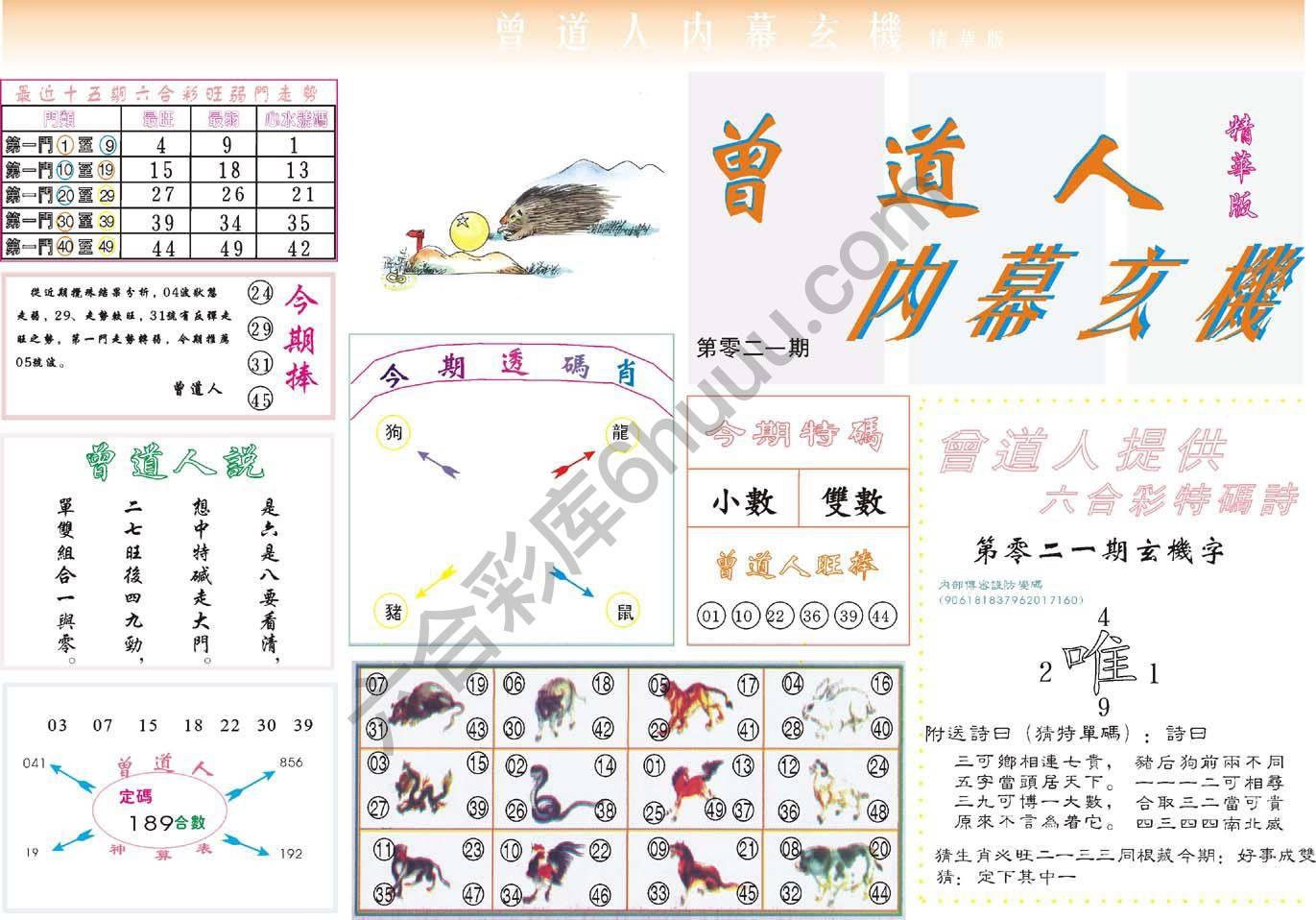 六合彩心水图库10|曾道人内幕玄机(精华版) 六合彩心水图库10|曾道人内幕玄机(精华版)
