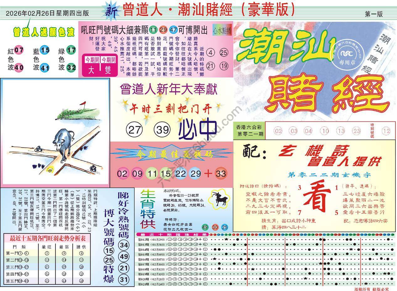 六合彩心水图库9|曾道人潮汕赌经(豪华版) 六合彩心水图库9|曾道人潮汕赌经(豪华版)