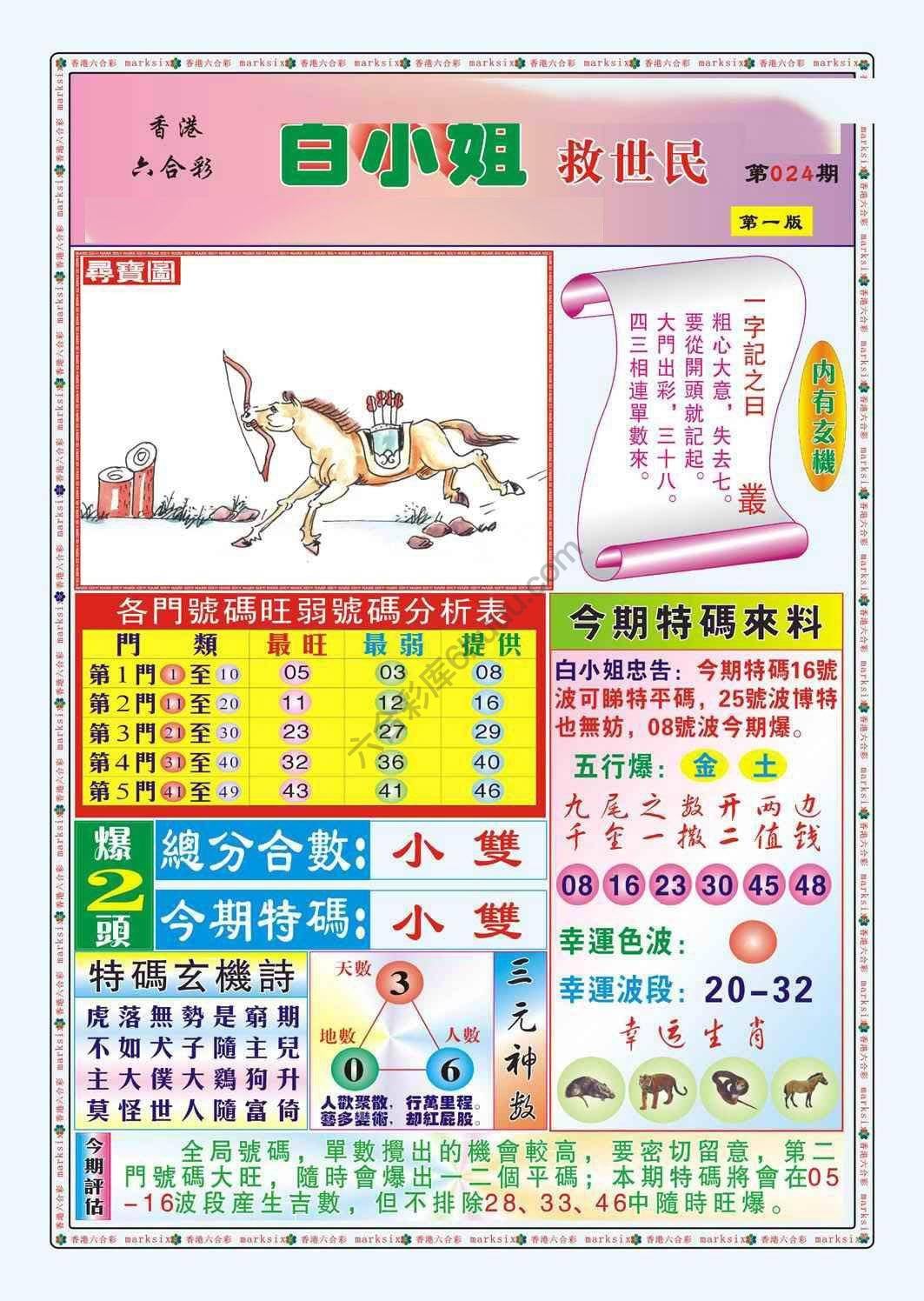 六合彩心水图库12|白小姐救世民 六合彩心水图库12|白小姐救世民