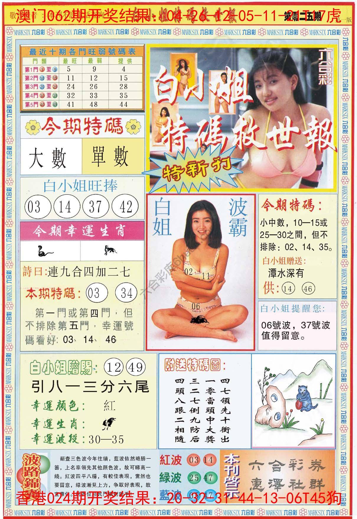 六合彩心水图库9|白小姐新特刊 六合彩心水图库9|白小姐新特刊