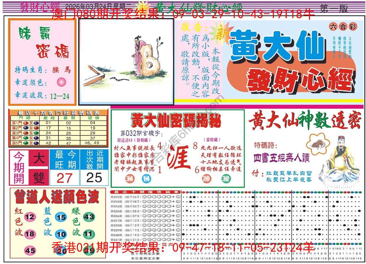 六合彩心水图库1|黄大仙发财心经 六合彩心水图库1|黄大仙发财心经