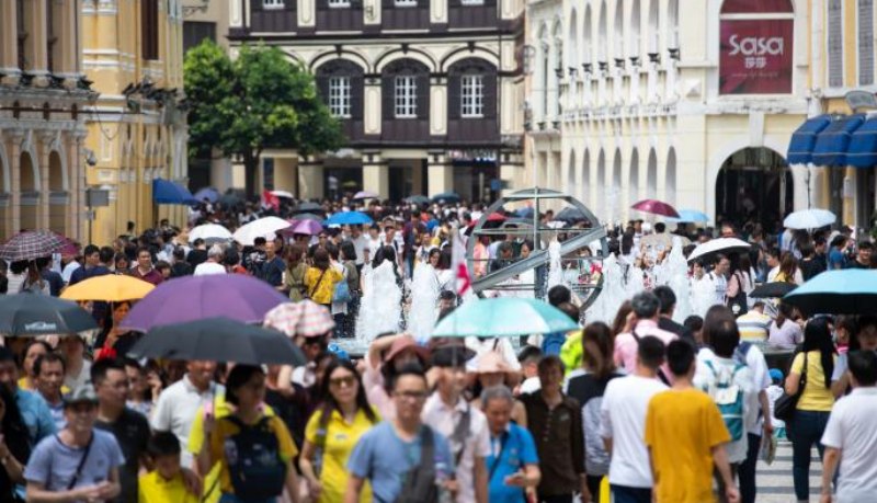 5月来自大陆的游客让澳门的观光人数大幅增长