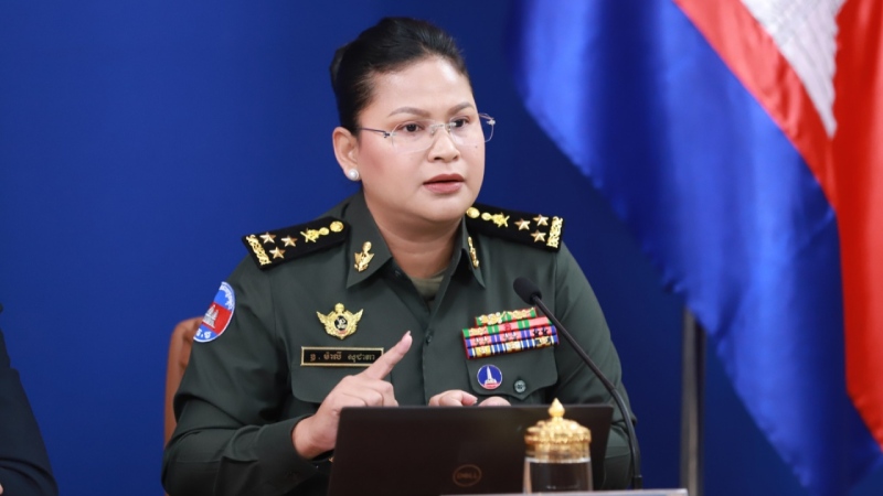 柬埔寨国防部发言人玛丽淑洁达上将