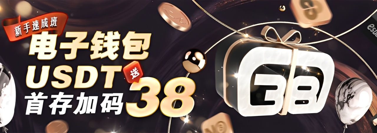 新手速成班 — 电子钱包 USDT 首存加码 38