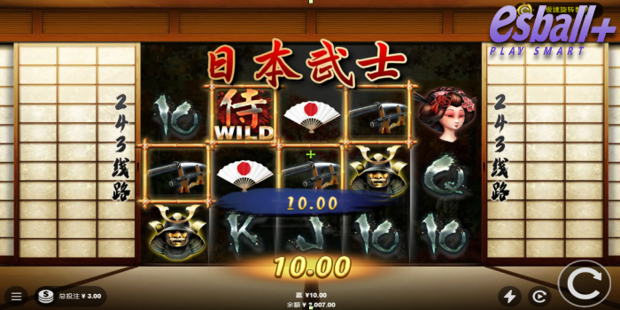 PA电子日本武士游戏攻略老虎机视频画面
